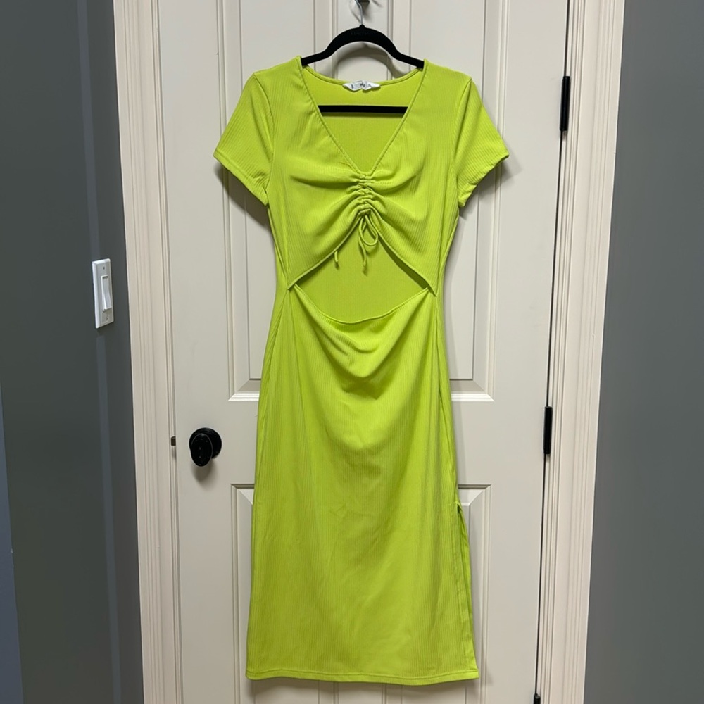 MNG, Belly Cut Out, Midi Dress
